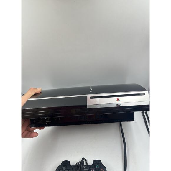 Sony PlayStation 3 PS3 CECHG01 Fat Console Black - Tested With Controller - Picture 7 of 15